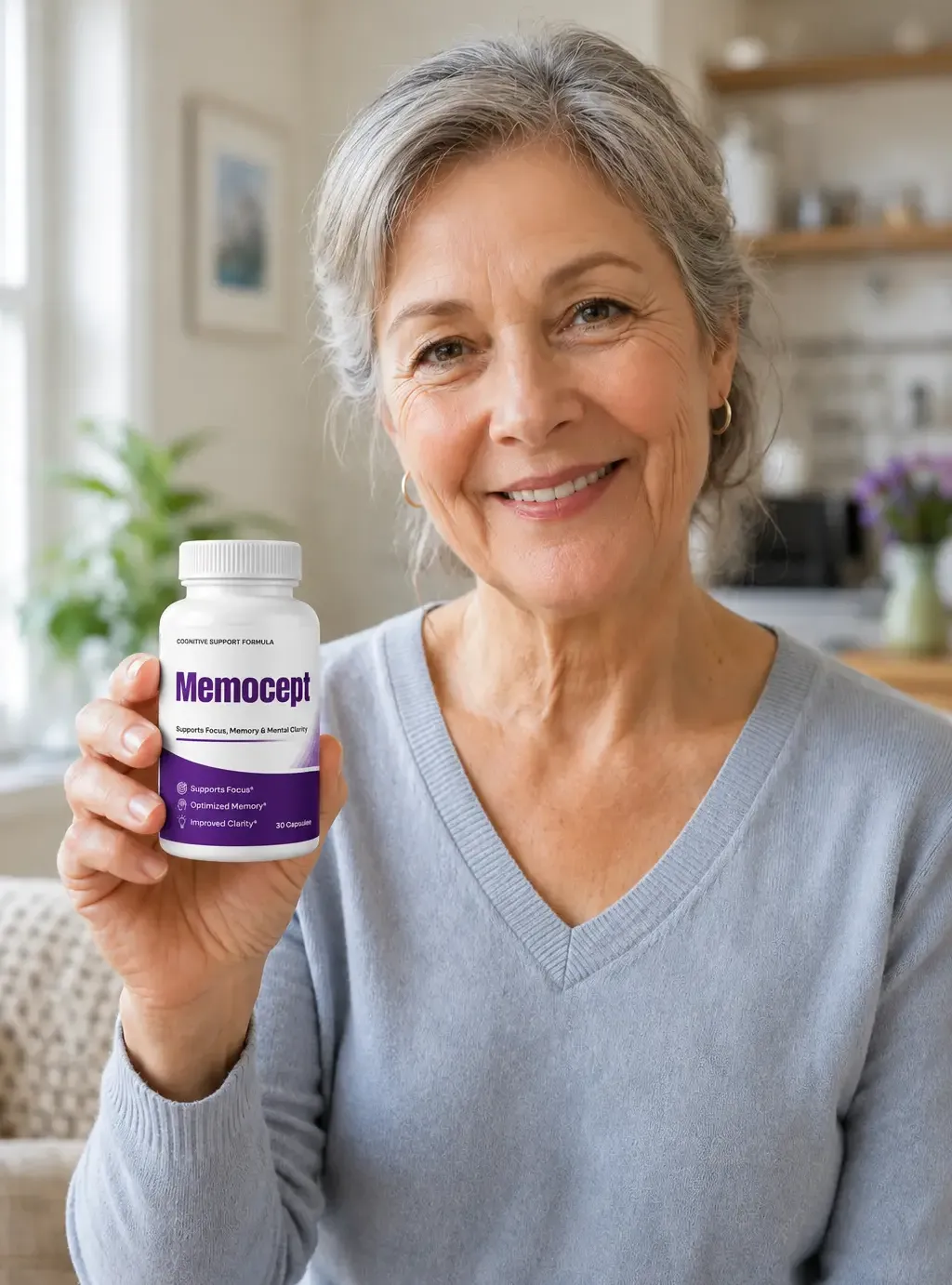 Memocept for less brain fog and improved mental clarity in adults
